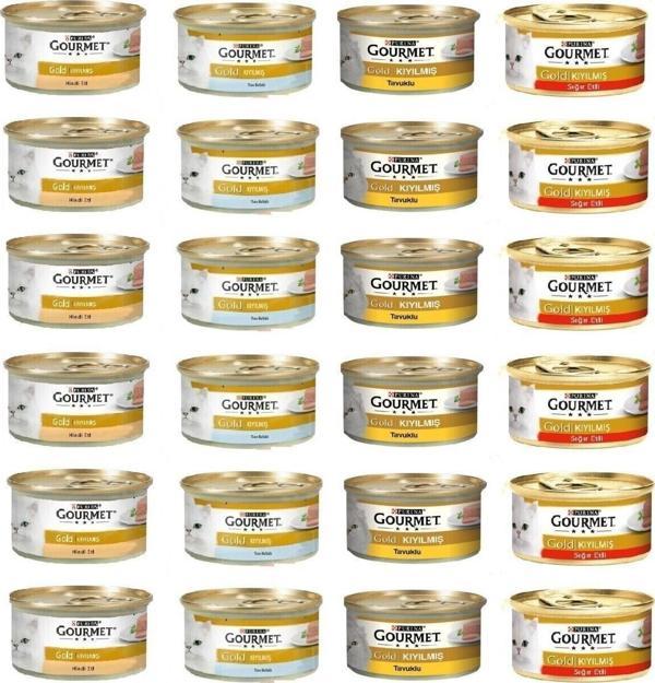 Gourmet 4 Çeşit Kıyılmış Karma Konserve 85 Gr. X 24 Adet - Image 1