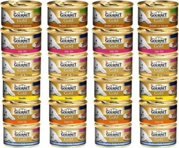 Gourmet Gold Karışık Kedi Konserve Maması 24 Adet X 85 Gr - Image 1