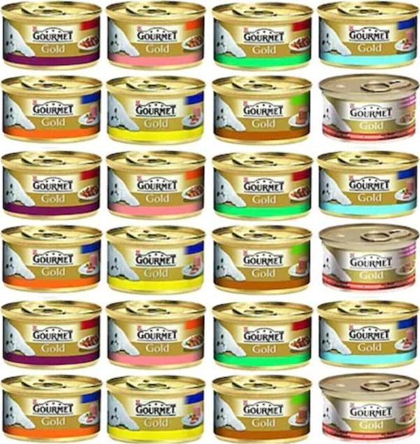Gourmet Gold Karışık Parça Etli Kedi Maması 85 Gr x 24 Adet - Image 1