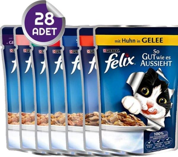 Pro Plan Felix Yaş Mama Karışık Set 28 Adet (original) - Image 1