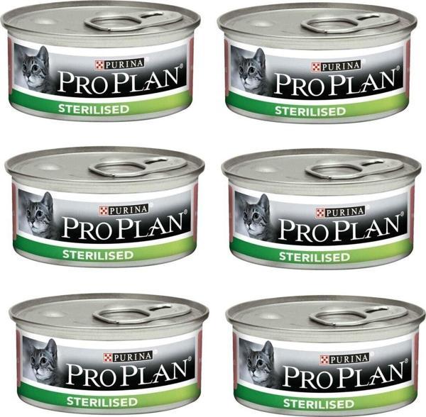 Pro Plan Sterilised Ton Ve Somonlu Kedi Konserve 85 Gr. X 6 Adet - Image 1