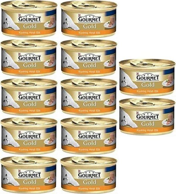 Purina Gourmet Gold Kıyılmış Hindi Etli Kedi Konservesi 85 gr X 12'li - Image 1