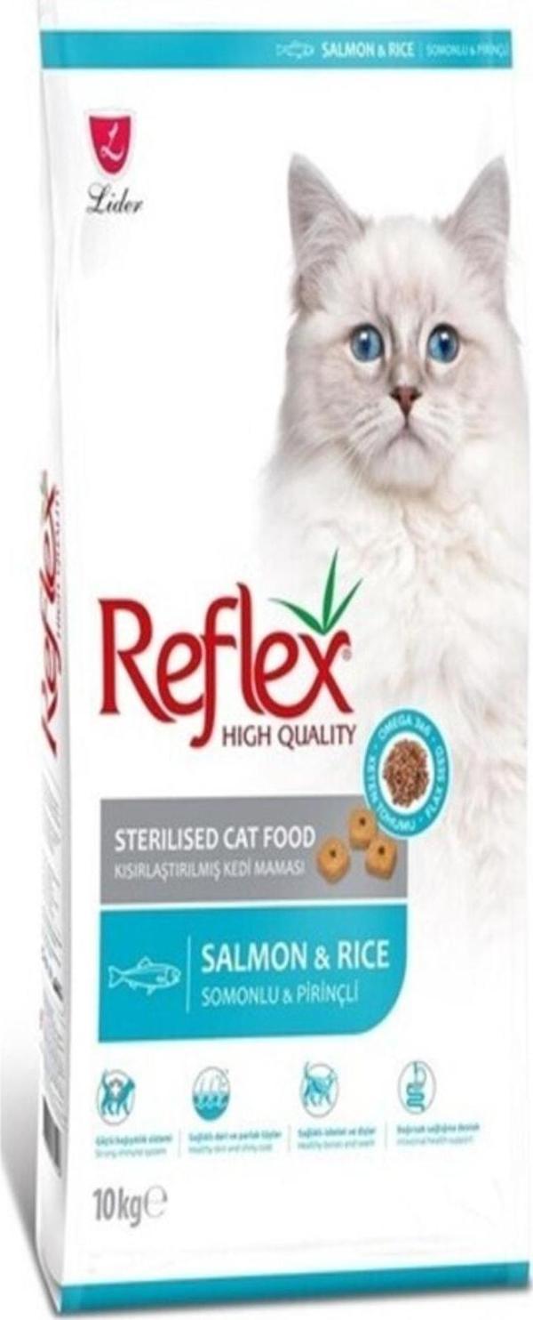 Reflex Sterılsed Salmon & Rıca Aduldt Cat Food 10 Kg - Image 1
