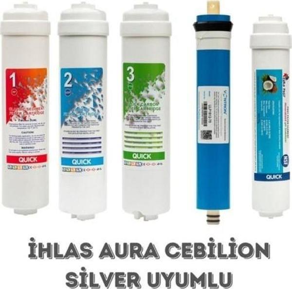 Aura Cebilon Silver Su Arıtma Cihazı Uyumlu 5li Filtre Set - Image 1