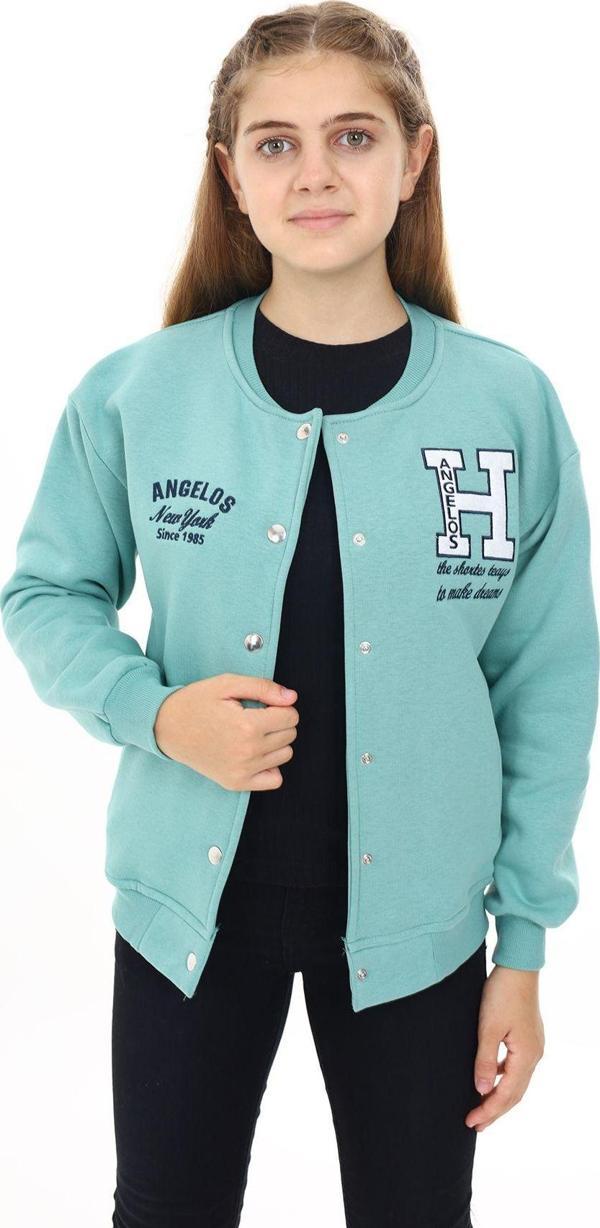 Angelos Gırls Kız Çocuk Kolej Tarz H Baskılı Ceket 7 -13 Yaş Lx273 - Image 1