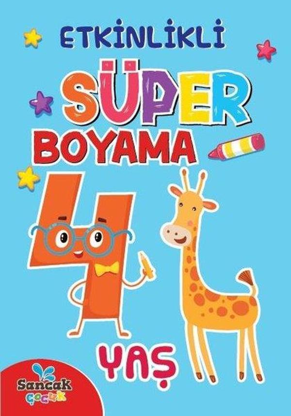 Etkinlikli Süper Boyama 4 Yaş - Sancak Çocuk - Image 1