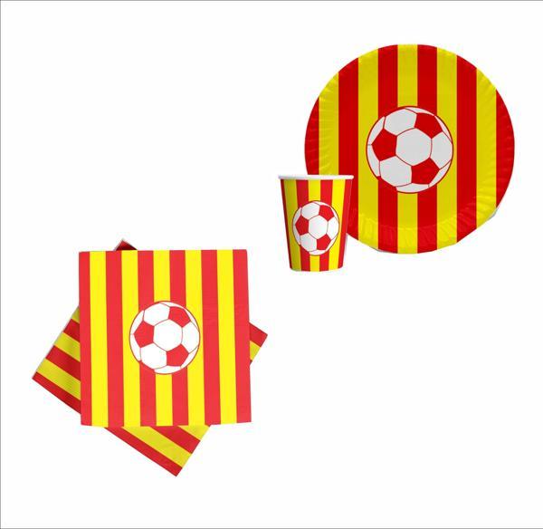 Taraftar (Galatasaray) 8 Tabak, 8 Bardak, 10 Peçete - Image 1