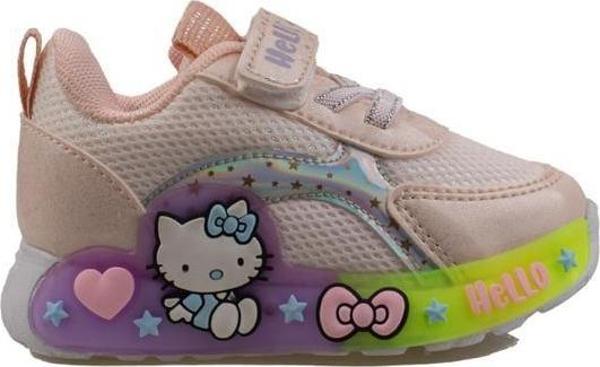 Trend Adımlar Pudra Kız Çocuk Işıklı Bebe Sneaker - Image 1