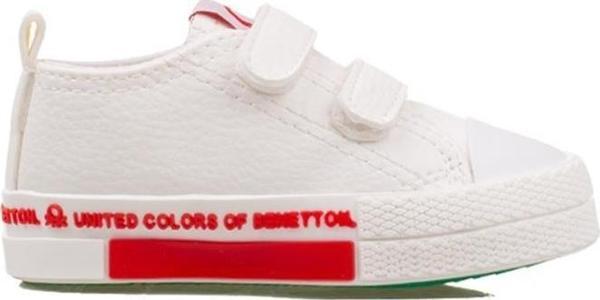 Benetton Beyaz Unisex Bebe Sneaker BN 30802 - Image 1