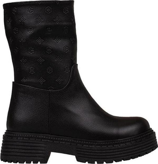 Pierre Cardin Siyah Kadın Logolu Casual Bot - Image 1