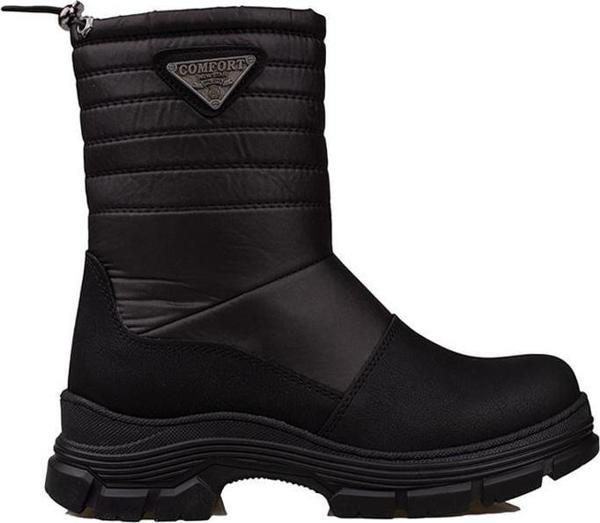 M2S Siyah Kadın Kalın Taban Spor Bot - Image 1