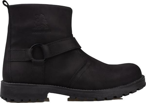 Trend Adımlar Siyah Hakiki Nubuk Deri Unisex Bot - Image 1