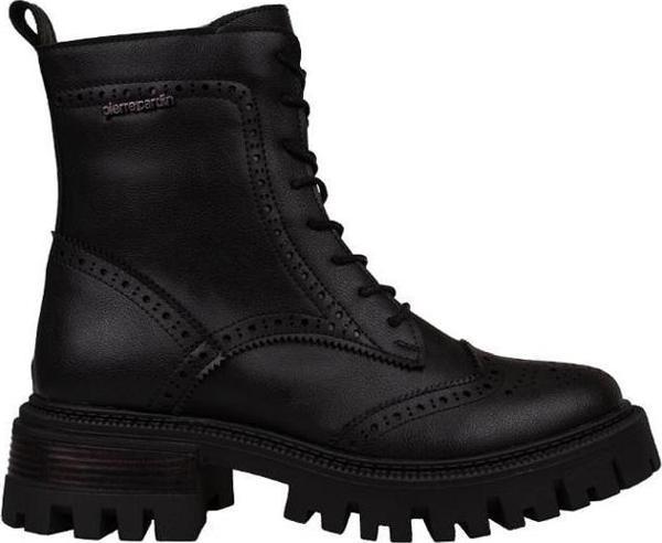Pierre Cardin Siyah Lazer Kesim Kadın Casual Bot - Image 1