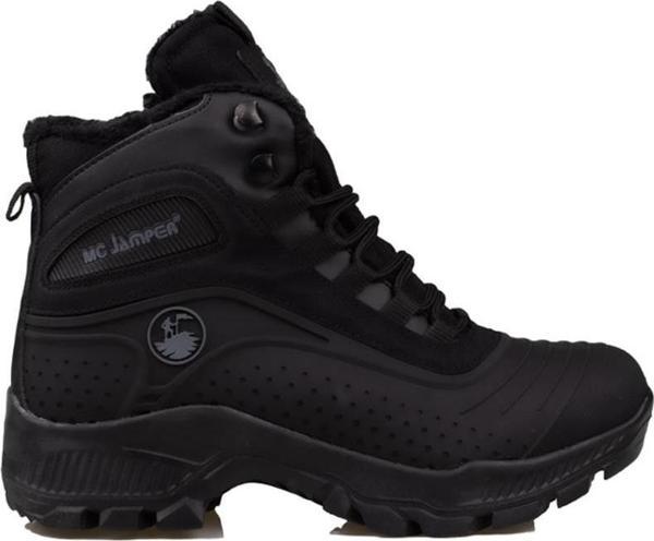 Trend Adımlar Siyah Kalın Taban Unisex Trekking Bot - Image 1