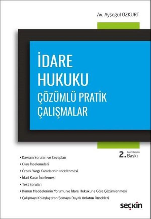 İdare Hukuku Çözümlü Pratik Çalışmalar - Seçkin Yayıncılık - Image 1