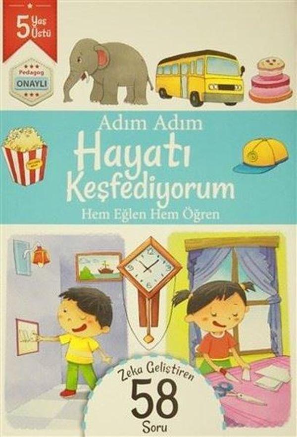 Adım Adım Hayatı Keşfediyorum 5 Yaş - Zeka Geliştiren 58 Soru - Revzen Kitap - Image 1