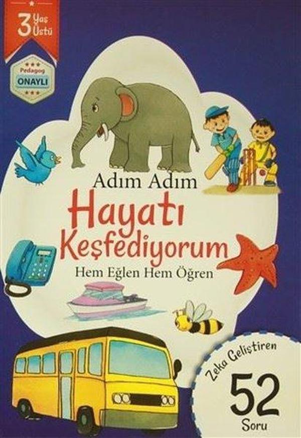 Adım Adım Hayatı Keşfediyorum 3 Yaş - Zeka Geliştiren 52 Soru - Revzen Kitap - Image 1