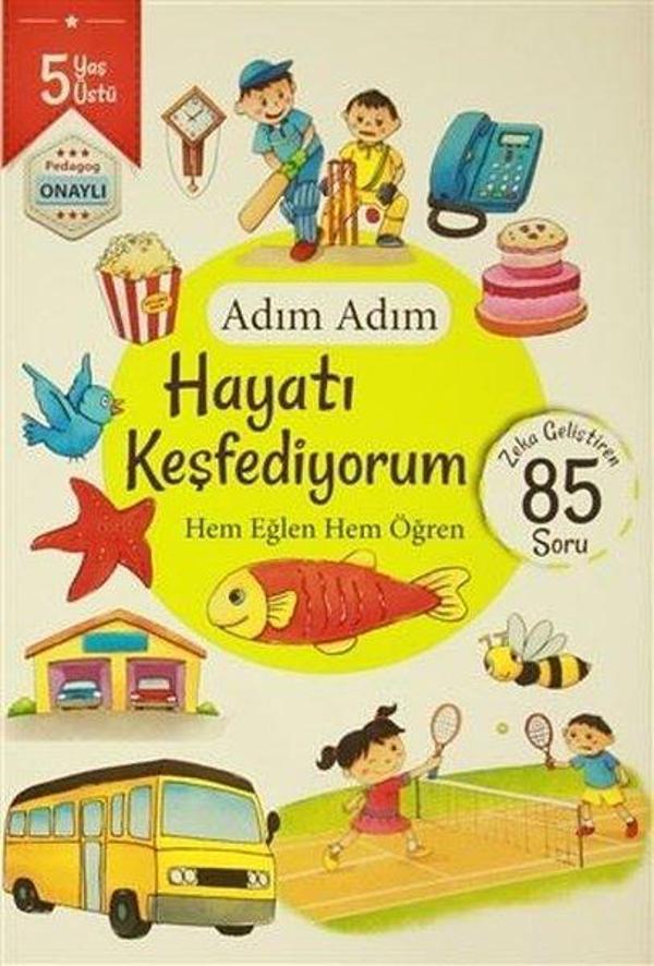 Adım Adım Hayatı Keşfediyorum 5 Yaş - Zeka Geliştiren 85 Soru - Revzen Kitap - Image 1