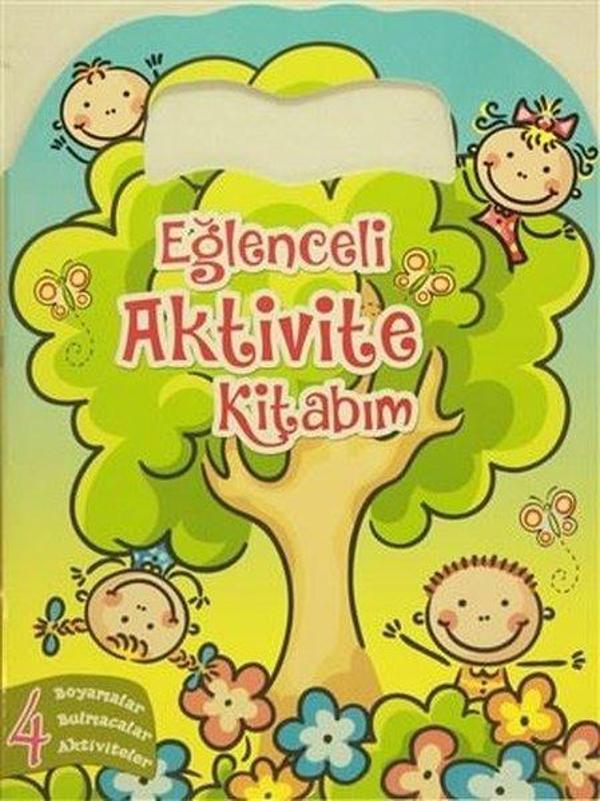 Eğlenceli Aktivite Kitabım 4 - Yeşil Kitap Boyama Kitabı - Revzen Kitap - Image 1