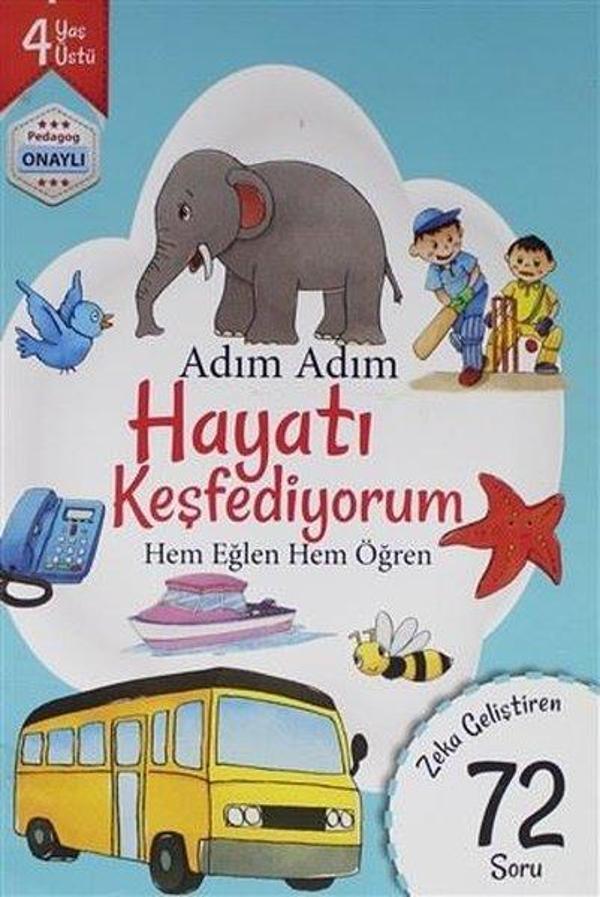 Adım Adım Hayatı Keşfediyorum 4 Yaş - Zeka Geliştiren 72 Soru - Revzen Kitap - Image 1