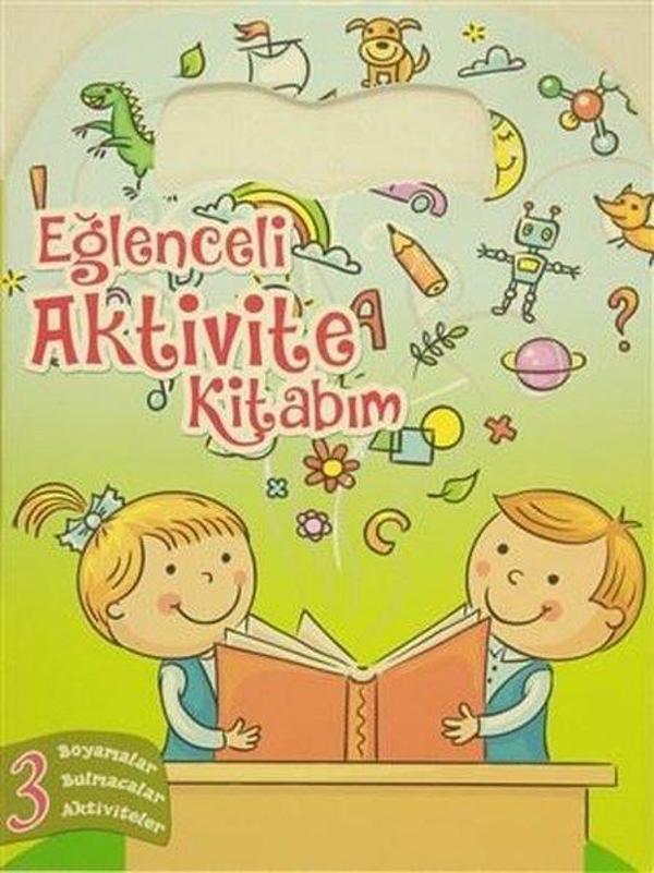 Eğlenceli Aktivite Kitabım 3 - Yeşil Kitap Boyama Kitabı - Revzen Kitap - Image 1