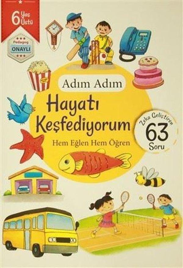 Adım Adım Hayatı Keşfediyorum 6 Yaş - Zeka Geliştiren 63 Soru - Revzen Kitap - Image 1