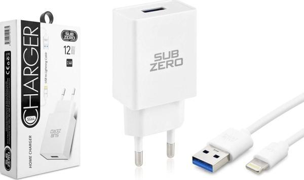 Subzero SG64 12W 2.4A Ligtning Ev Şarj Aleti - Image 1