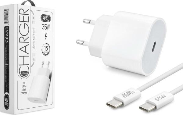 Subzero SG66 35W Pd Type-C to Type-C İphone15 Şarj Seti - Image 1