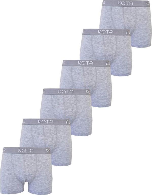 Kota 6Lı Erkek Likralı Boxer Pamuklu Esnek Rahat Renkli Paçalı - Image 1