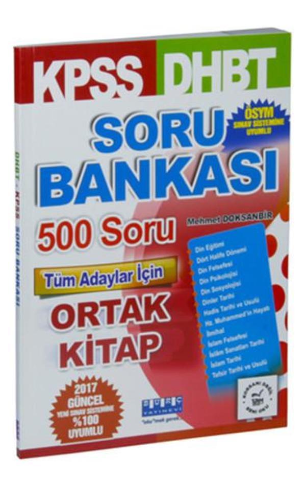 KPSS DHBT Soru Bankası 500 Soru - Burç Yayınevi - Image 1