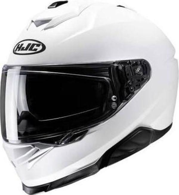 HJC İ71 KASK SEMI FLAT İNCİ BEYAZI - Image 1