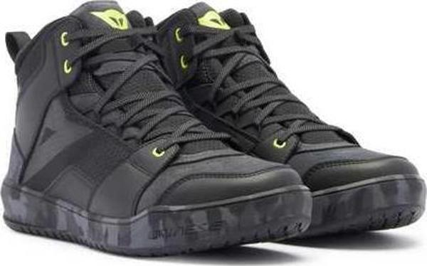 DAINESE AYAKKABI/ SUBURB D-WP SHOES BLACK/CAMO/ACID YELLOW - Image 1