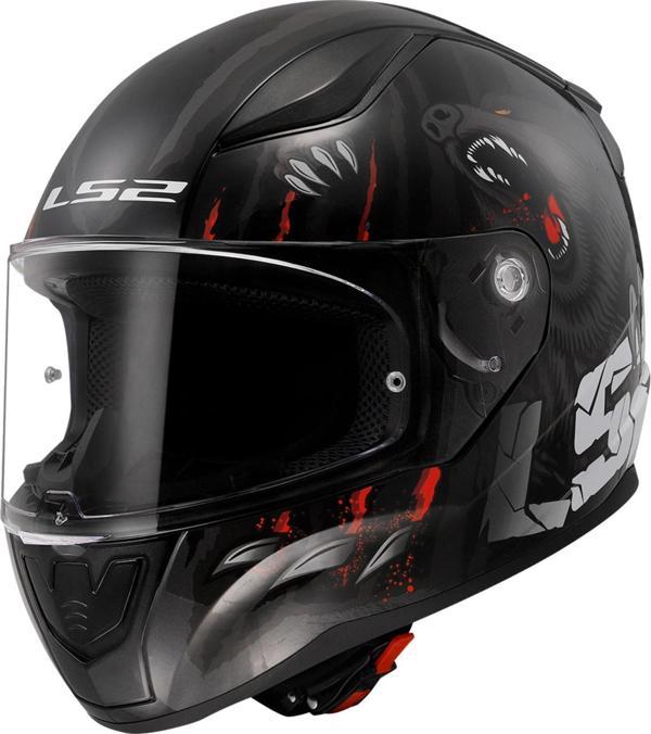 LS2 RAPID 2 CLAWN M.SİYAH-KIRMIZI KASK - Image 1