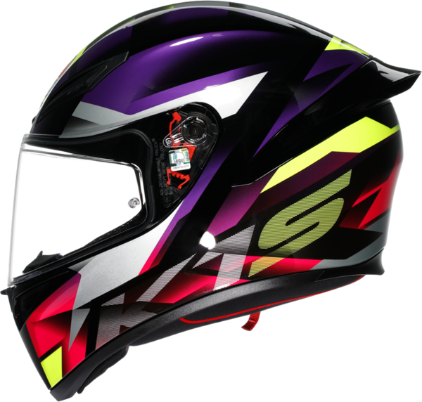 AGV KASK/K1 S E2206 FASTLAP BLACK PURPLE PINK M0196 FASTLAP - Image 1