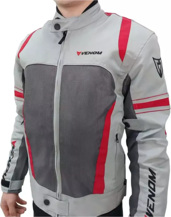 VENOM SPIN CEKET YAZLIK GRİ KIRMIZI - Image 1
