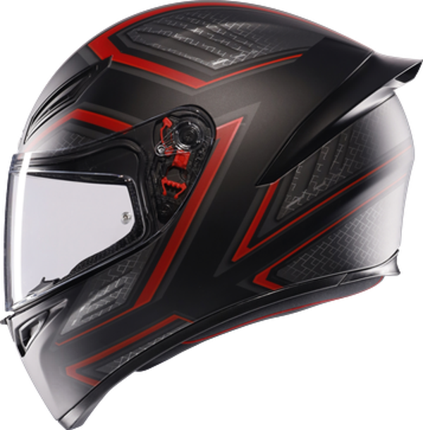 AGV KASK/K1 S E2206 SLING MATT BLACK/RED - Image 1
