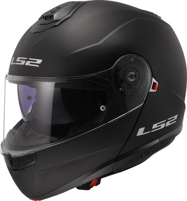 LS2 STROBE 2 MAT SİYAH ÇENE AÇILIR KASK - Image 1