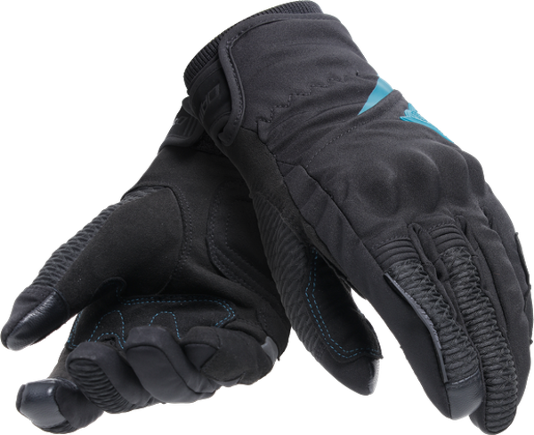 DAINESE ELD/TRENTO D-DRY GLOVES WMN BLACK OCEAN DEPTHS - Image 1