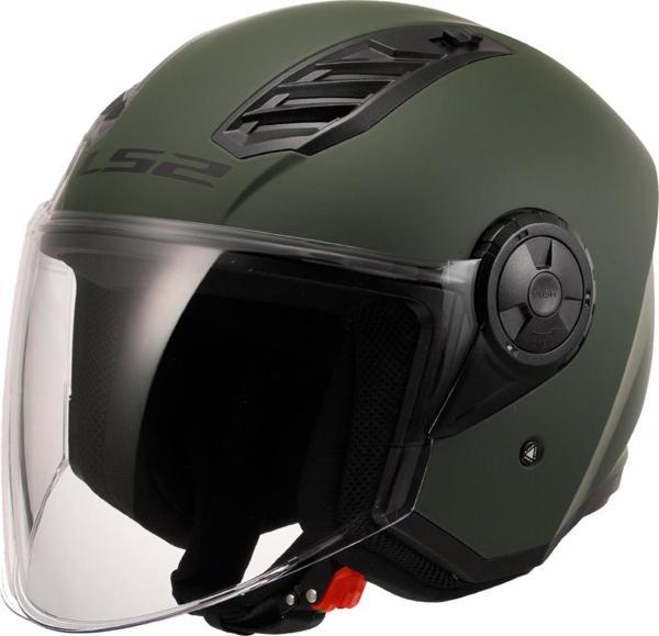 LS2 AIRFLOW 2 MAT YEŞİL YARIM KASK - Image 1