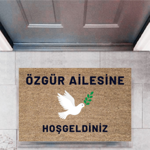 Kapı Önü Paspası Dekoratif Dijital Baskı Kişiye Özel P-2448 - Image 1