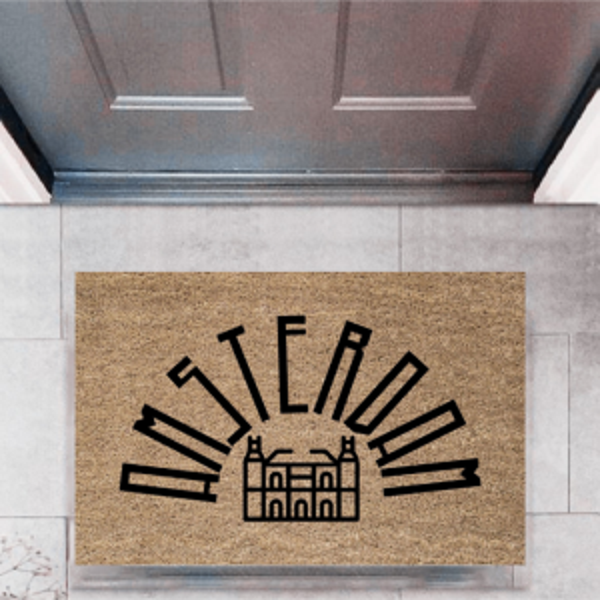 Kapı Önü Paspası Dekoratif Dijital Baskı ŞehirlerP-2738 - Image 1