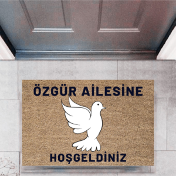 Kapı Önü Paspası Dekoratif Dijital Baskı Kişiye Özel P-2449 - Image 1