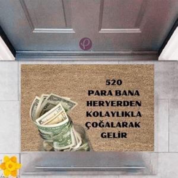 Kapı Önü Paspası Dekoratif Dijital Baskı 520 Para P-2478 - Image 1