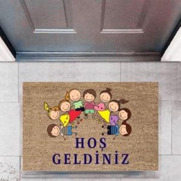 Kapı Önü Paspası Dekoratif Dijital Baskı ÇocuklarP-2716 - Image 1
