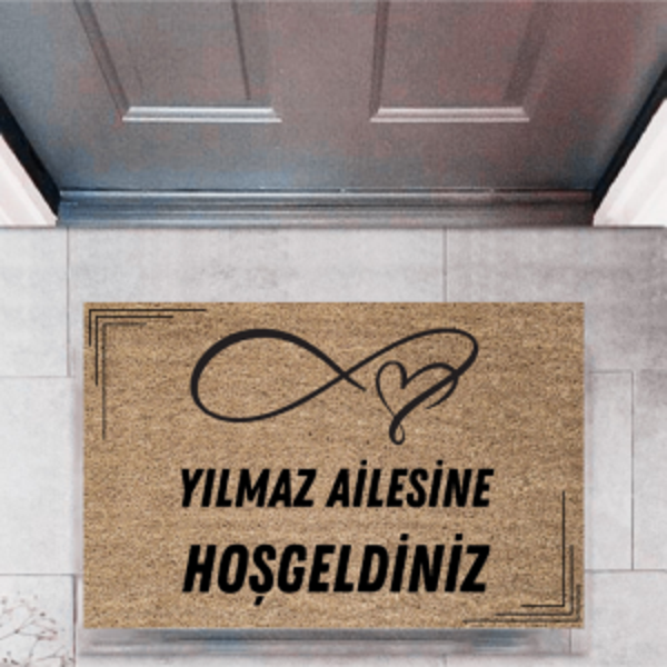 Kapı Önü Paspası Dekoratif Dijital Baskı Kişiye Özel P-2503 - Image 1