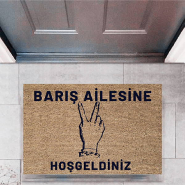 Kapı Önü Paspası Dekoratif Dijital Baskı Kişiye Özel P-2447 - Image 1
