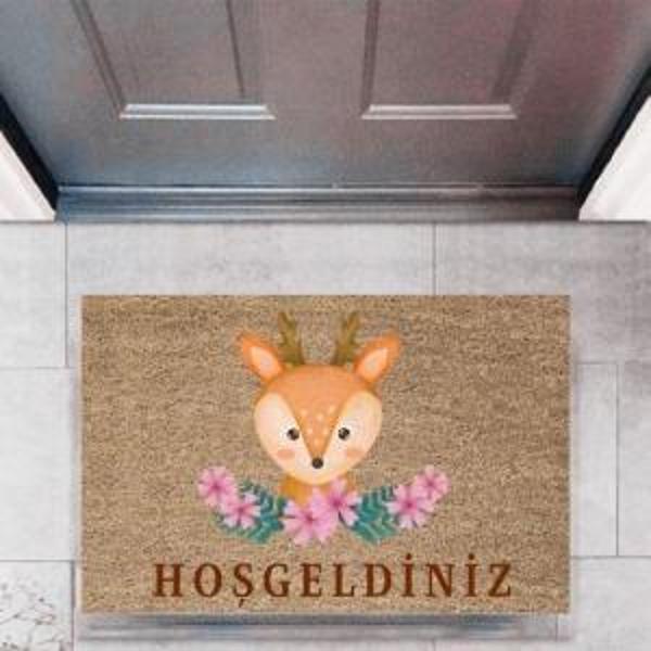 Kapı Önü Paspası Dekoratif Dijital Baskı HayvanlarP-2760 - Image 1