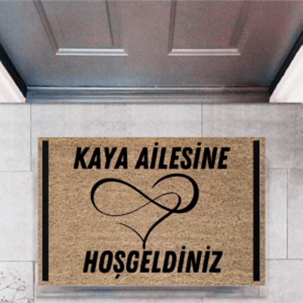 Kapı Önü Paspası Dekoratif Dijital Baskı Kişiye Özel P-2502 - Image 1