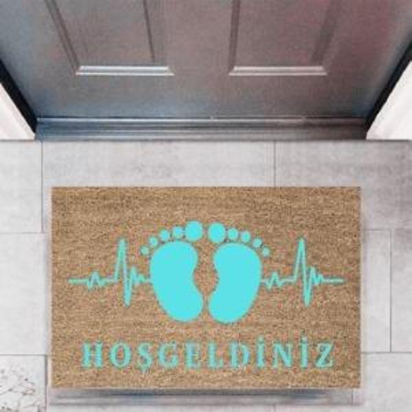 Kapı Önü Paspası Dekoratif Dijital Baskı AyaklarP-2752 - Image 1