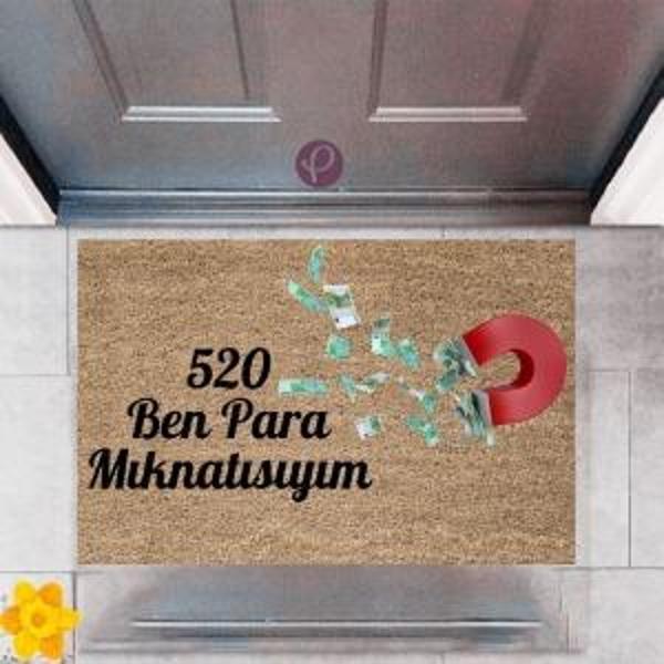 Kapı Önü Paspası Dekoratif Dijital Baskı 520 Para P-2482 - Image 1